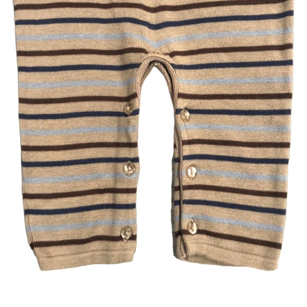 Toffee Moon 6-9m Striped Sweater Romper - Picture 5 of 7